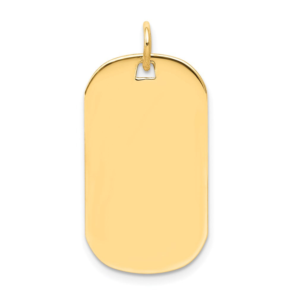 Plain .027 Gauge Engraveable Dog Tag Disc Charm - WBC