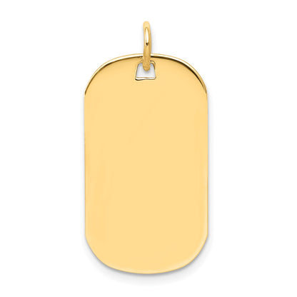 Plain .035 Gauge Engraveable Dog Tag Disc Charm - WBC