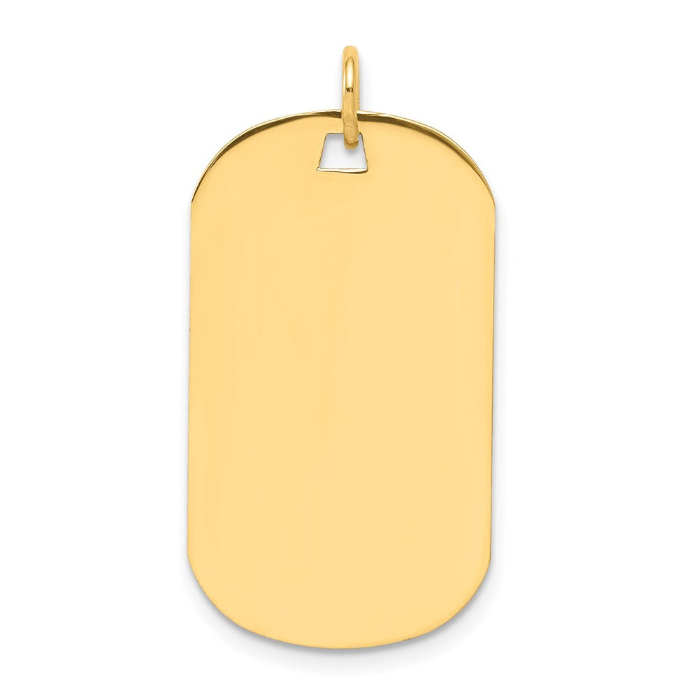 Plain .027 Gauge Engraveable Dog Tag Disc Charm - WBC