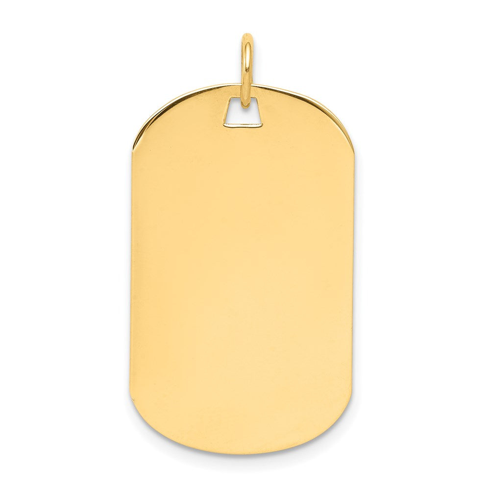 Plain .027 Gauge Engraveable Dog Tag Disc Charm - WBC