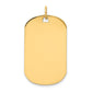 Plain .027 Gauge Engraveable Dog Tag Disc Charm - WBC