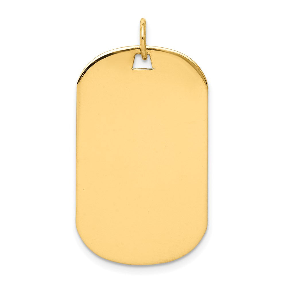 Plain .027 Gauge Engraveable Dog Tag Disc Charm - WBC