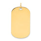 Plain .027 Gauge Engraveable Dog Tag Disc Charm - WBC