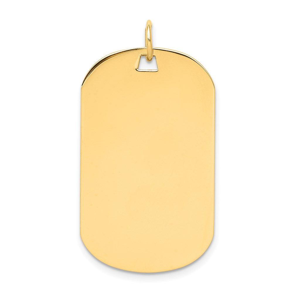 Plain .027 Gauge Engraveable Dog Tag Disc Charm - WBC