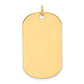 Plain .035 Gauge Engraveable Dog Tag Disc Charm - WBC