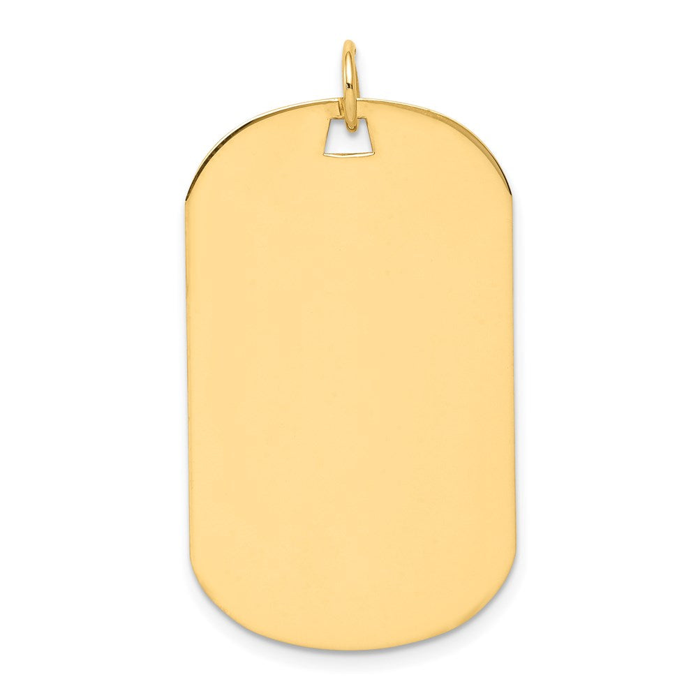 Plain .035 Gauge Engraveable Dog Tag Disc Charm - WBC
