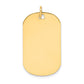 Plain .035 Gauge Engraveable Dog Tag Disc Charm - WBC