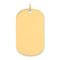 Plain .035 Gauge Engraveable Dog Tag Disc Charm - WBC