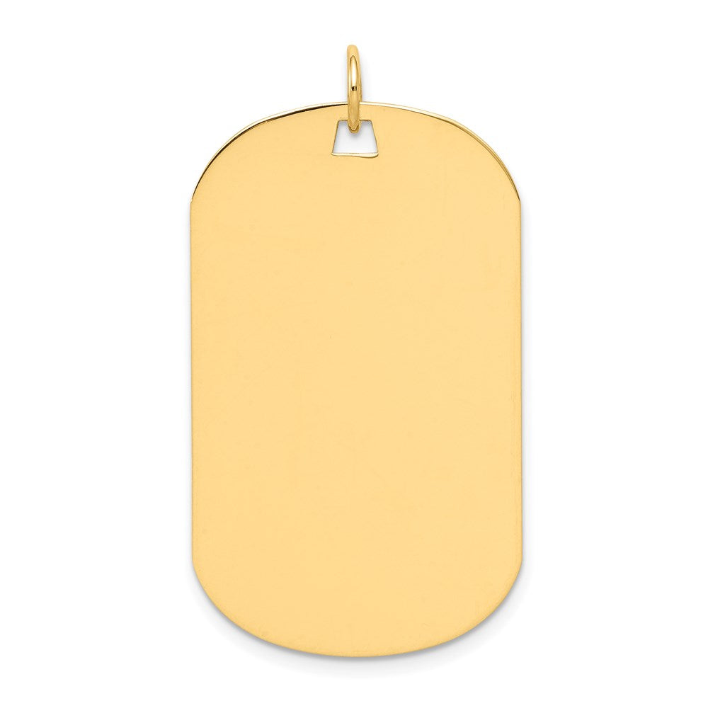 Plain .035 Gauge Engraveable Dog Tag Disc Charm - WBC