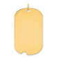 Plain .027 Gauge Engravable Dog Tag with Notch Disc Charm - WBC