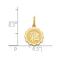 Girl Head on .009 Gauge Engravable Scalloped Disc Charm - WBC