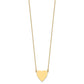 Plain .018 Gauge Heart Engravable Disc Necklace - WBC