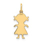 .011 Depth Engravable Girl Charm - WBC
