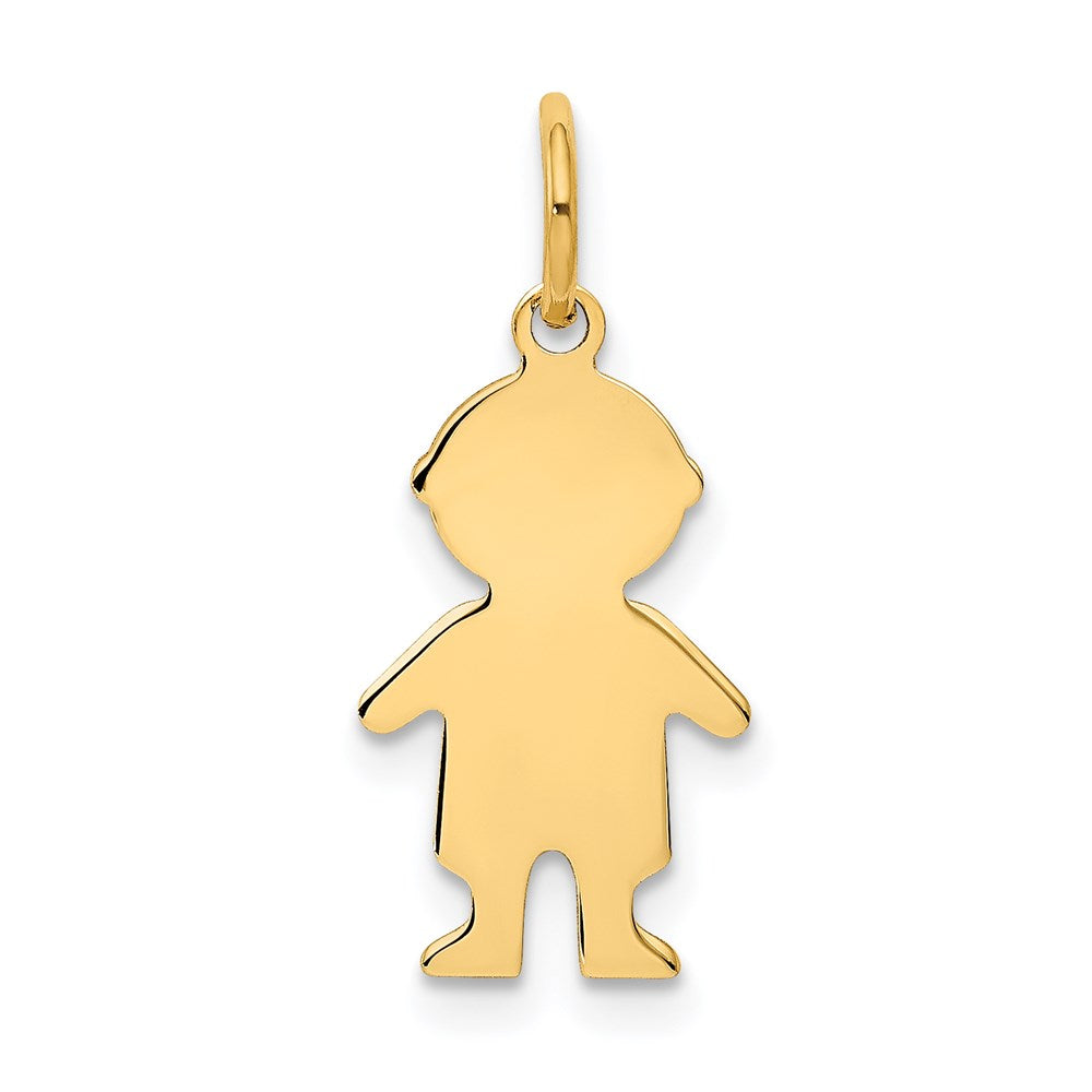 .018 Depth Engravable Boy Charm - WBC