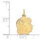.018 Depth Engravable Girl Head Charm - WBC