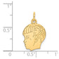 .018 Depth Engravable Boy Head Charm - WBC