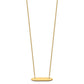 Small Oblong Blank Bar Necklace - WBC