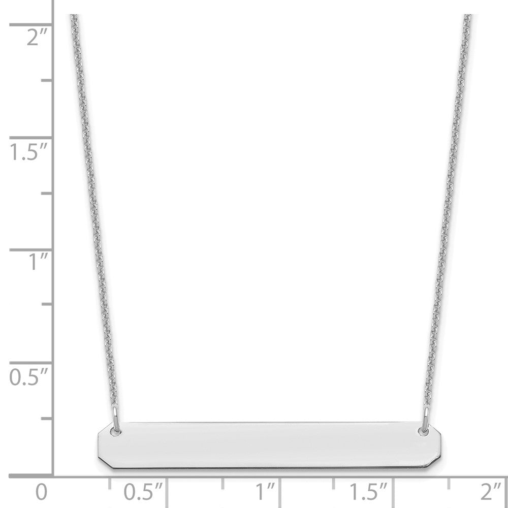 Medium Blank Bar Necklace - WBC