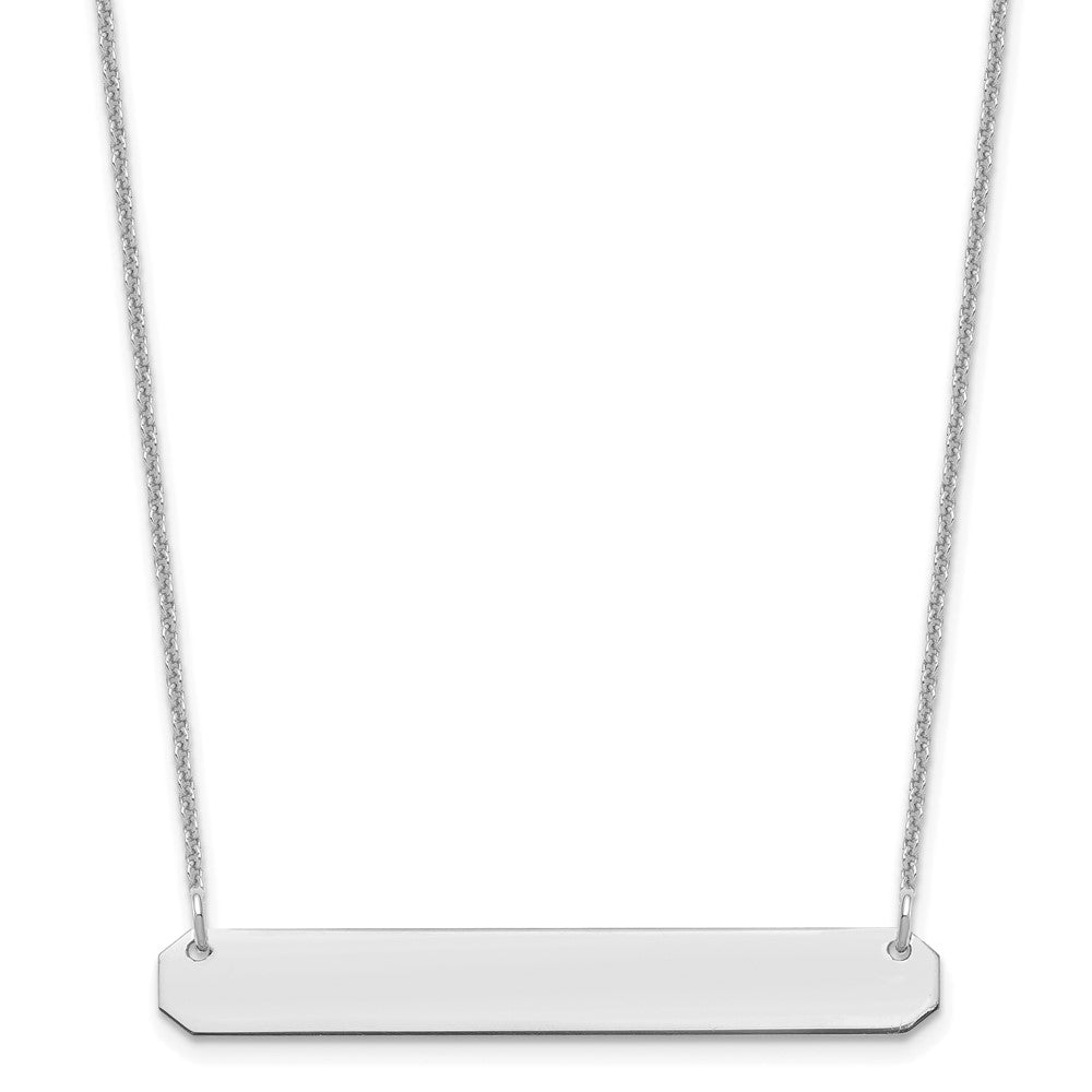 Medium Blank Bar Necklace - WBC