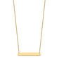 Medium Blank Bar Necklace - WBC