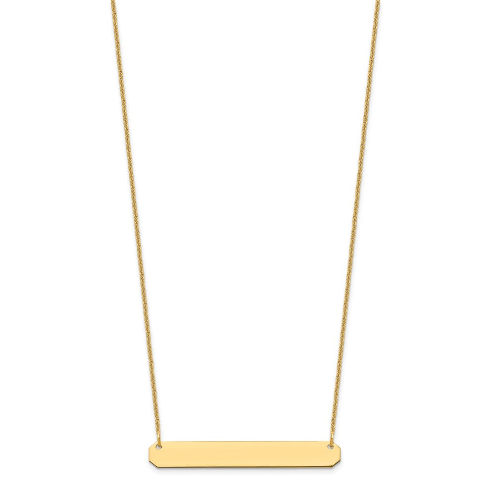 Medium Blank Bar Necklace - WBC