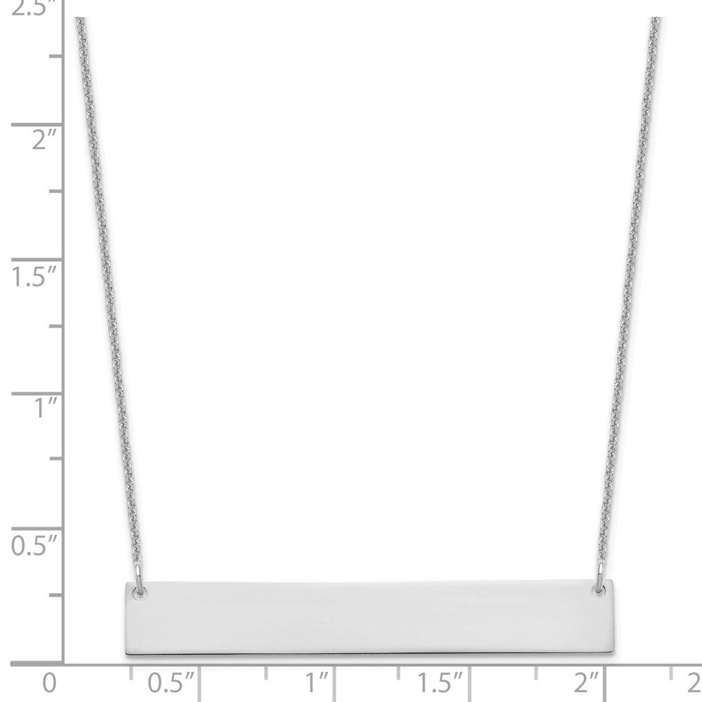 Large Blank Bar Necklace - WBC