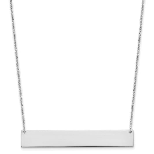 Large Blank Bar Necklace - WBC