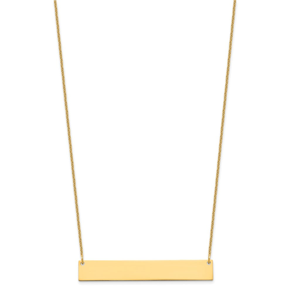 Large Blank Bar Necklace - WBC