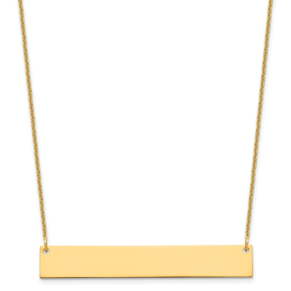 Large Blank Bar Necklace - WBC