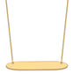 Large Oblong Blank Bar Necklace - WBC