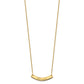 Small EDWARDIAN SCRIPT Curved Bar Necklace - WBC
