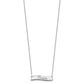 Small ALWAYS IN MY HEART Curved Bar Necklace - WBC