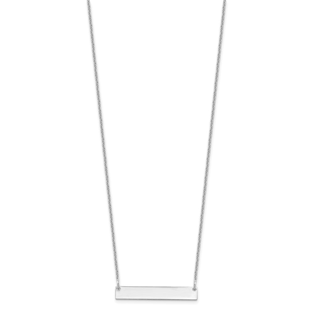 Small Polished Blank Bar Necklace - WBC