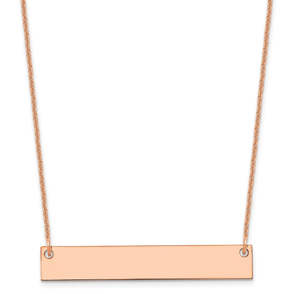 Medium Blank Bar Necklace - WBC