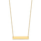 Medium Blank Bar Necklace - WBC