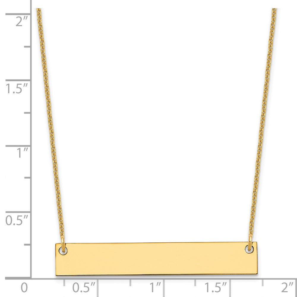 Medium Blank Bar Necklace - WBC