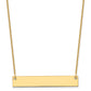 Medium Blank Bar Necklace - WBC