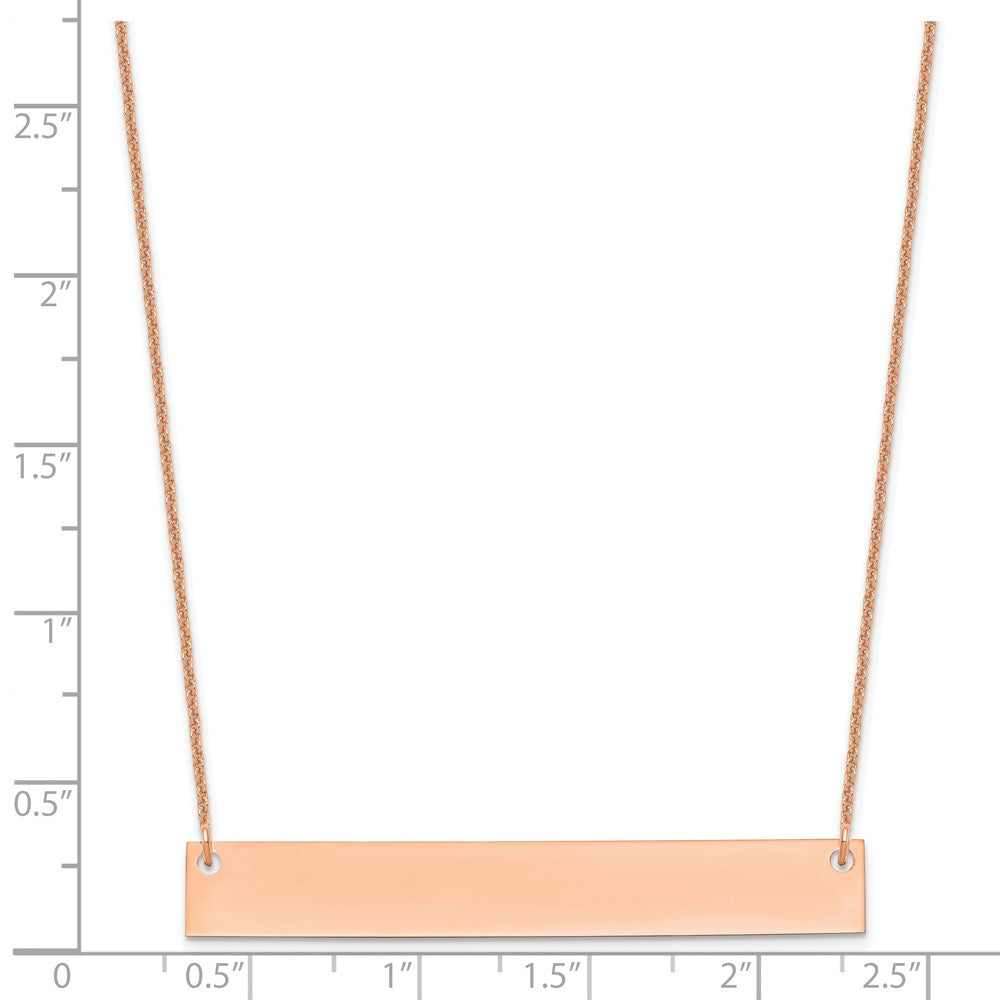 Large Blank Bar Necklace - WBC