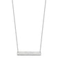 Medium EDWARDIAN SCRRIPT Bar Necklace - WBC