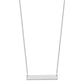 Medium Capitalized ARIAL ROUNDED Bar Necklace - WBC