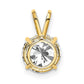Round Cubic Zirconia Pendant - WBC