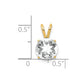 Round Cubic Zirconia Pendant - WBC