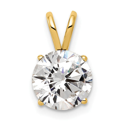 Round Cubic Zirconia Pendant - WBC