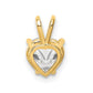 Heart Cubic Zirconia Pendant - WBC
