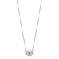 1/4 carat Diamond and Sapphire Evil Eye Necklace - WBC