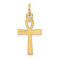 Laser Designed Ankh Cross Charm - WBC