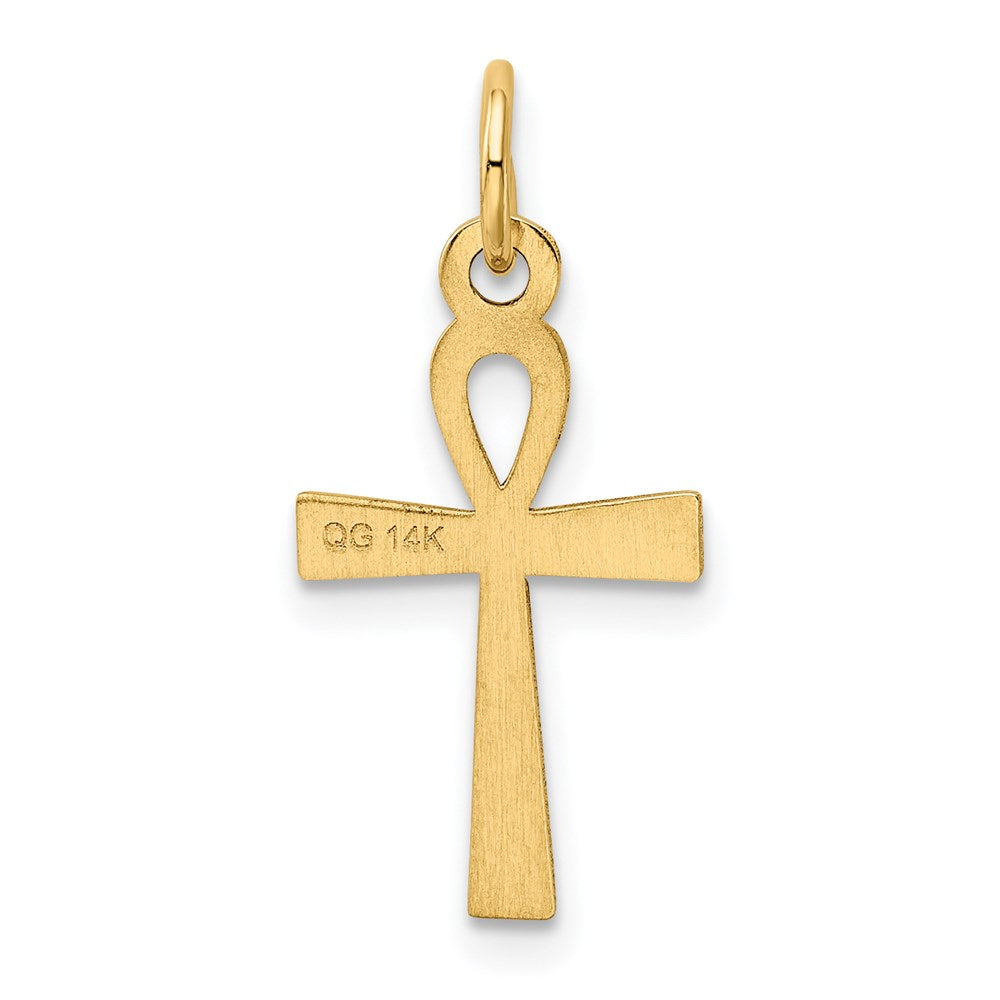 Laser Designed Ankh Cross Charm - WBC