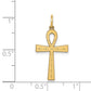 Laser Designed Ankh Cross Charm - WBC