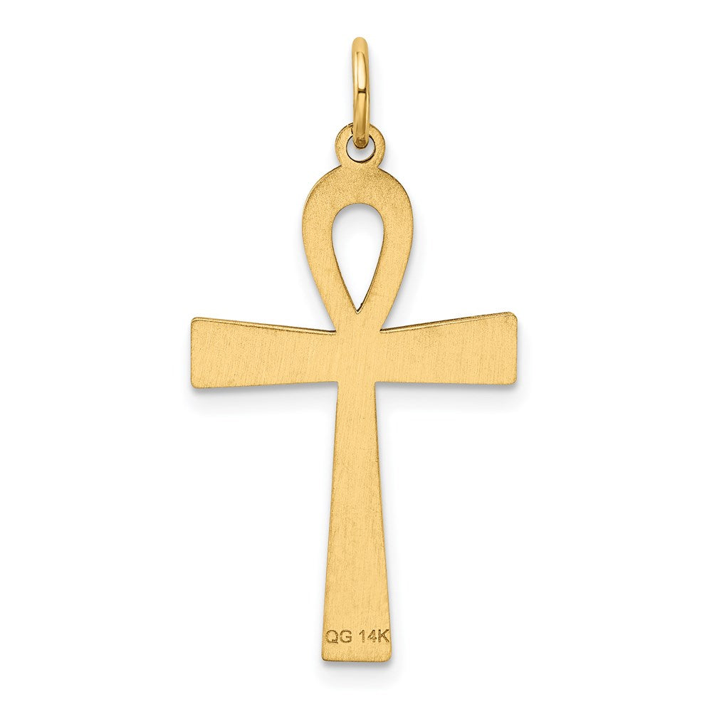 Laser Designed Ankh Cross Pendant - WBC