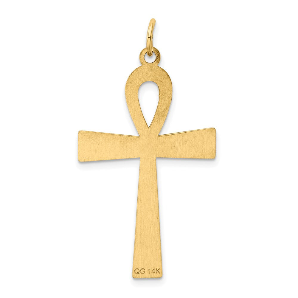 Laser Designed Ankh Cross Pendant - WBC